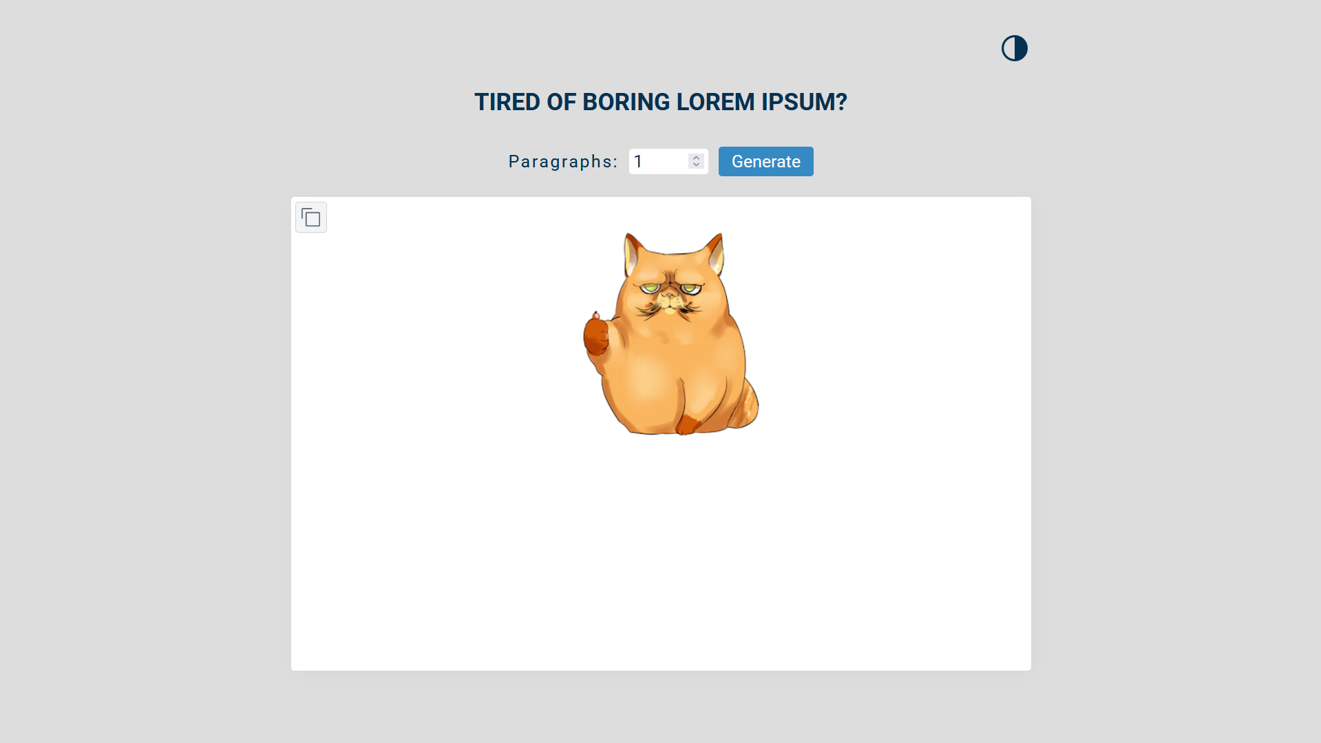 Loripsum generator